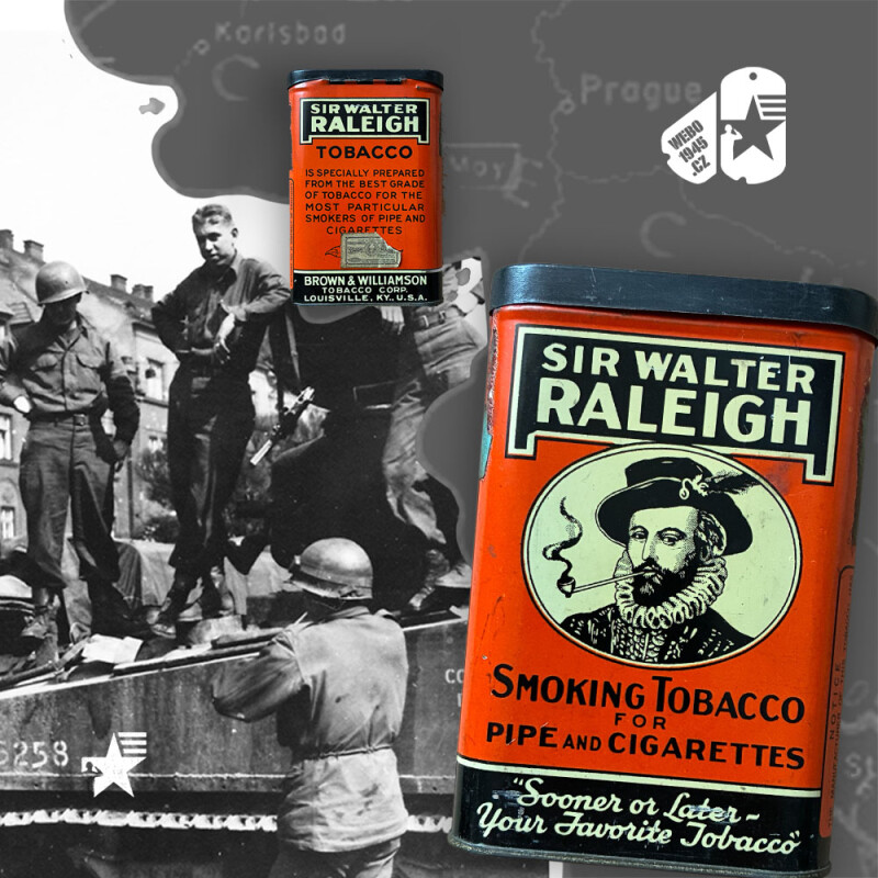Originální tabáková krabička SIR WALTER RALEIGH